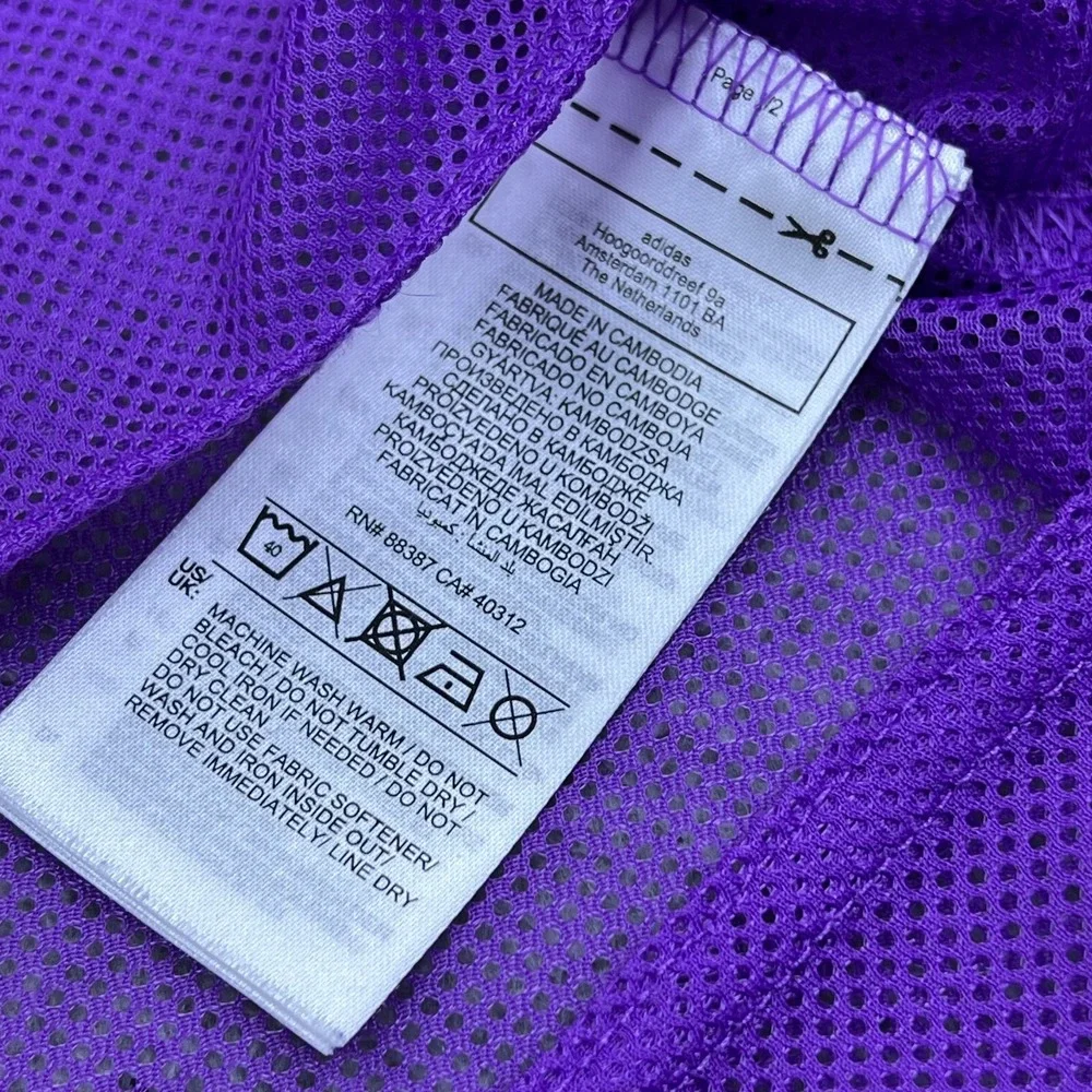 Lot Of 2 Adidas Training Pro 20 Bibs‎ Men's S Soccer Purple Mesh Tank Top Jersey